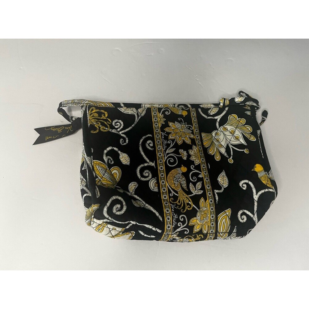 Vera Bradley 8x10 Handbag Black & Yellow‎ Floral